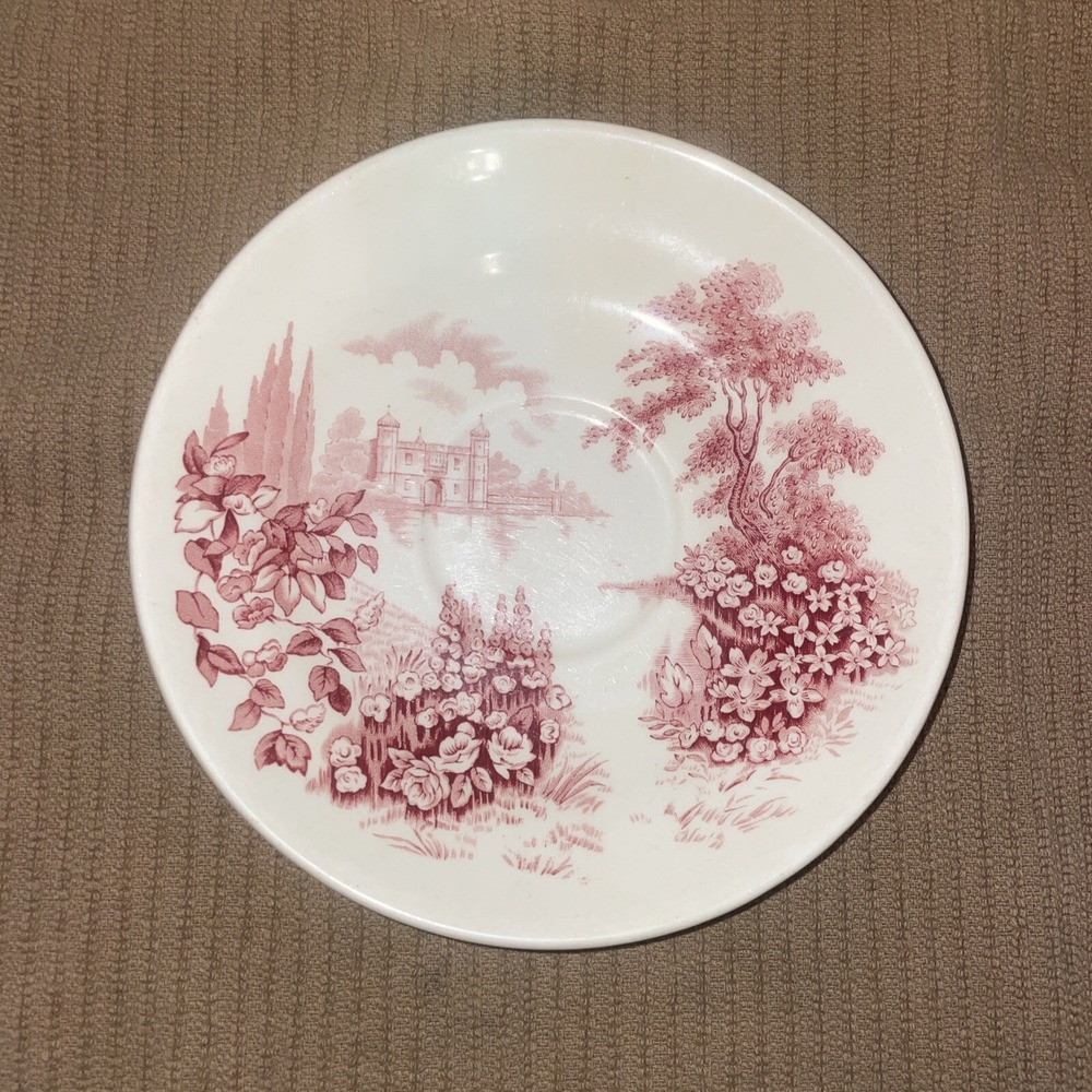 Rare! Vintage Ceramic‎ 7" Bowl Johnson Bros - England Castle On The Lake 118580